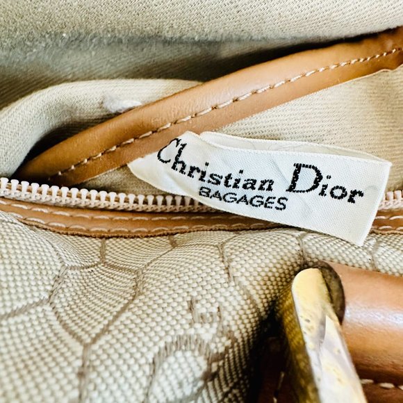 AUTH CHRISTIAN DIOR VINTAGE MONOGRAM CANVAS SPEEDY BOSTON BAG VINTAGE FRANCE - Picture 13 of 15
